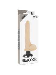 Vibratore Basecock Realistico 2-1 Naturale 185 Cm - BASECOCK - Dildo Realistici | erosidea.com