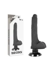 Vibratore Basecock Realistico Basecock 2-1 Nero 185 Cm - BASECOCK - Dildo Realistici | erosidea.com