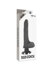 Vibratore Basecock Realistico Basecock 2-1 Nero 185 Cm - BASECOCK - Dildo Realistici | erosidea.com
