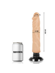 Vibratore Basecock Realistico 2-1 Naturale 20 Cm - BASECOCK - Dildo Realistici | erosidea.com