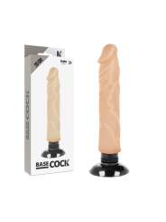 Vibratore Basecock Realistico 2-1 Naturale 20 Cm - BASECOCK - Dildo Realistici | erosidea.com