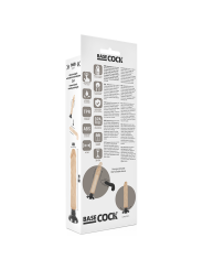 Vibratore Basecock Realistico 2-1 Naturale 20 Cm - BASECOCK - Dildo Realistici | erosidea.com