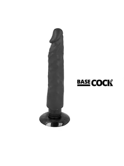 Vibratore Basecock Realistico 2-1 Nero 20 Cm