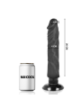 Vibratore Basecock Realistico 2-1 Nero 20 Cm - BASECOCK - Dildo Realistici | erosidea.com