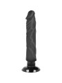 Vibratore Basecock Realistico 2-1 Nero 20 Cm - BASECOCK - Dildo Realistici | erosidea.com