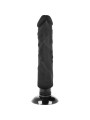 Vibratore Basecock Realistico 2-1 Nero 20 Cm - BASECOCK - Dildo Realistici | erosidea.com