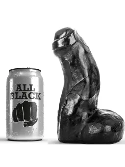 All Black - Dong Nero Realistico 17 Cm