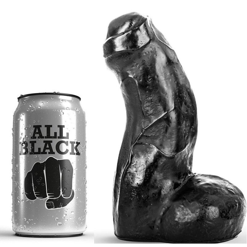 All Black - Dong Nero Realistico 17 Cm - ALL BLACK - Dildo Realistici | erosidea.com