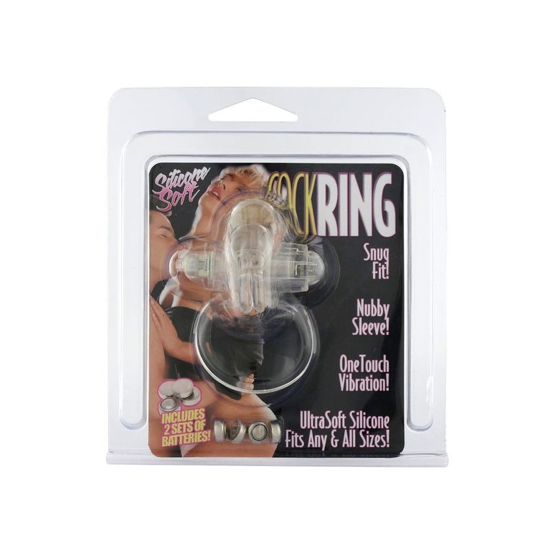 Seven Creations - Anello Vibratore In Silicone Trasparente - SEVEN CREATIONS - Vibratori | erosidea.com