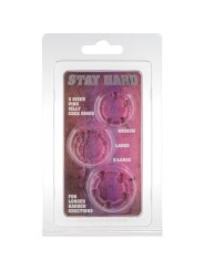 Seven Creations - Set Di Tre Anelli Per Pene Rosa - SEVEN CREATIONS - Anelli Fallici | erosidea.com