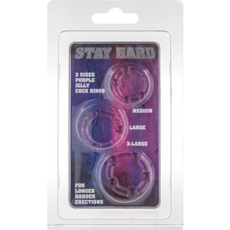 Seven Creations - Set Di Tre Anelli Per Pene Lilla - SEVEN CREATIONS - Anelli Fallici | erosidea.com