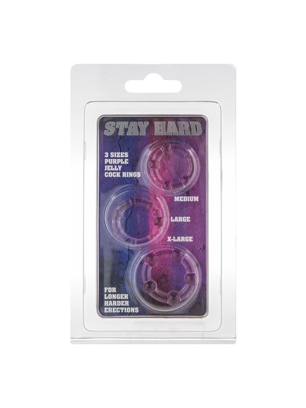 Seven Creations - Set Di Tre Anelli Per Pene Lilla - SEVEN CREATIONS - Anelli Fallici | erosidea.com
