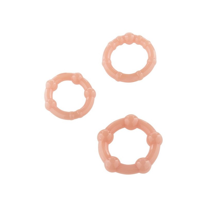 Seven Creations - Set Di Tre Anelli Per Pene In Pelle - SEVEN CREATIONS - Anelli Fallici | erosidea.com