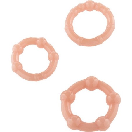 Seven Creations - Set Di Tre Anelli Per Pene In Pelle - SEVEN CREATIONS - Anelli Fallici | erosidea.com