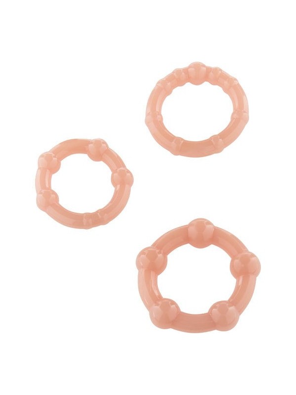 Seven Creations - Set Di Tre Anelli Per Pene In Pelle - SEVEN CREATIONS - Anelli Fallici | erosidea.com