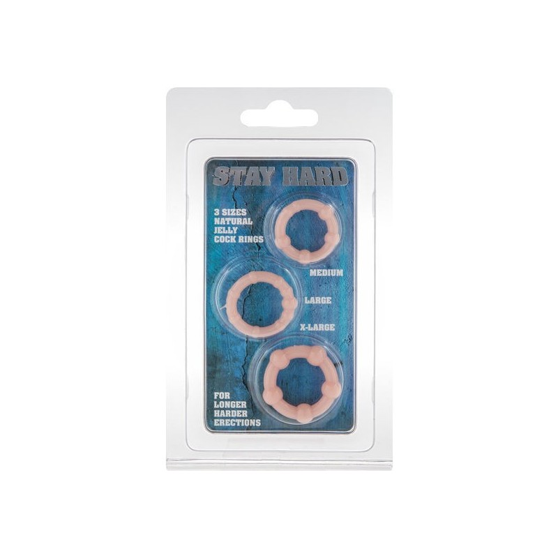 Seven Creations - Set Di Tre Anelli Per Pene In Pelle - SEVEN CREATIONS - Anelli Fallici | erosidea.com
