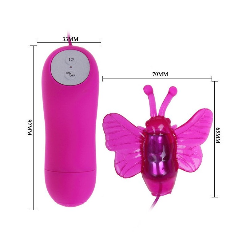 Vibratore Stimolatore Farfalla Sveglio Segreto 12V - BAILE STIMULATING - Vibratori | erosidea.com