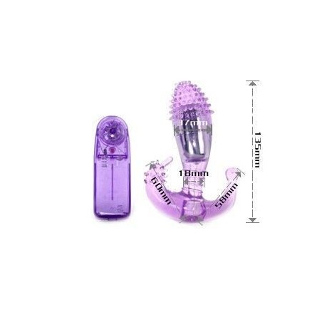 Baile Stimolatore Vaginale E Anale Lilla Con Vibrazione - BAILE - Vibratori Anali | erosidea.com