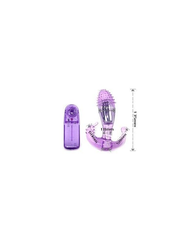 Baile Stimolatore Vaginale E Anale Lilla Con Vibrazione - BAILE - Vibratori Anali | erosidea.com