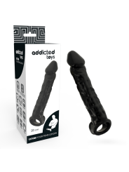 Addicted Toys - Estensione Dong Nera - Addicted Toys - Guaine e Prolunghe | erosidea.com