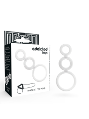 Addicted Toys - Set Di Anelli Per Pene Trasparente - Addicted Toys - Anelli Fallici | erosidea.com