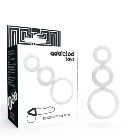 Addicted Toys - Set Di Anelli Per Pene Trasparente - Addicted Toys - Anelli Fallici | erosidea.com