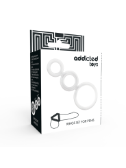 Addicted Toys - Set Di Anelli Per Pene Trasparente - Addicted Toys - Anelli Fallici | erosidea.com