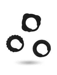 Addicted Toys - Set C-Ring Nero - Addicted Toys - Anelli Fallici | erosidea.com