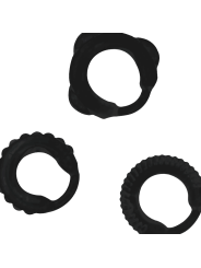 Addicted Toys - Set C-Ring Nero - Addicted Toys - Anelli Fallici | erosidea.com