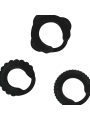 Addicted Toys - Set C-Ring Nero - Addicted Toys - Anelli Fallici | erosidea.com