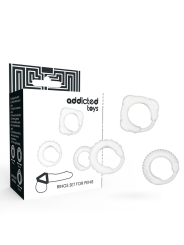 Addicted Toys - Set C-Ring Trasparente - Addicted Toys - Anelli Fallici | erosidea.com