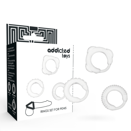 Addicted Toys - Set C-Ring Trasparente - Addicted Toys - Anelli Fallici | erosidea.com