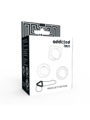 Addicted Toys - Set C-Ring Trasparente - Addicted Toys - Anelli Fallici | erosidea.com