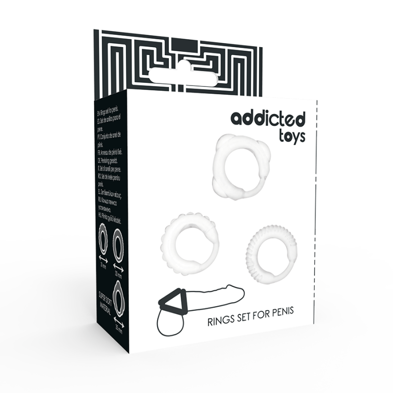 Addicted Toys - Set C-Ring Trasparente - Addicted Toys - Anelli Fallici | erosidea.com