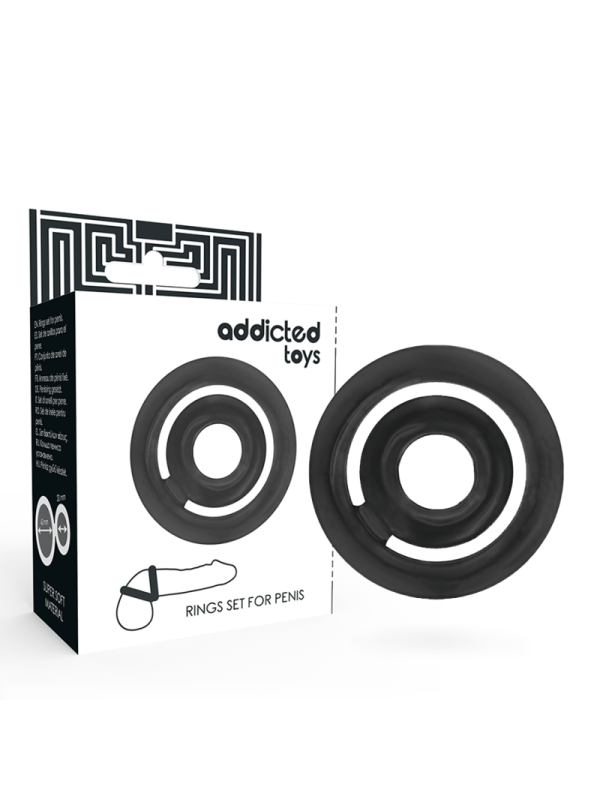 Addicted Toys - Potenz- C-Ring Pene Nero - Addicted Toys - Anelli Fallici | erosidea.com