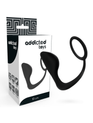 Addicted Toys - Plug Anale Con Anello Pene Nero - Addicted Toys - Plug e Catene Anali | erosidea.com