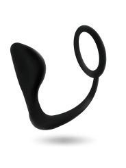 Addicted Toys - Plug Anale Con Anello Pene Nero - Addicted Toys - Plug e Catene Anali | erosidea.com