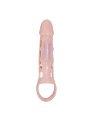 Copertura Estensore Prolunga Pene Con Vibrazione E Cinturino Naturale 13.5 Cm - BAILE FOR HIM - Guaine e Prolunghe | erosidea.com