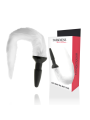 Darkness - Plug Anale In Silicone Con Coda Bianca - DARKNESS ANAL - Plug e Catene Anali | erosidea.com