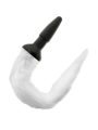 Darkness - Plug Anale In Silicone Con Coda Bianca - DARKNESS ANAL - Plug e Catene Anali | erosidea.com