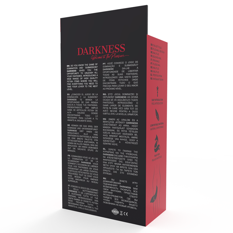 Darkness - Plug Anale In Silicone Con Coda Bianca - DARKNESS ANAL - Plug e Catene Anali | erosidea.com