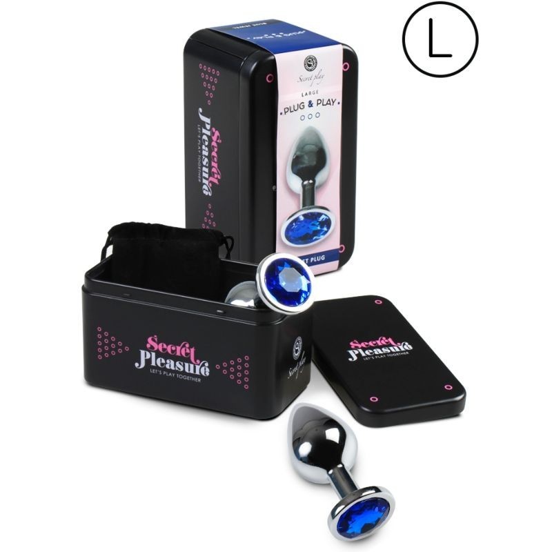 Secretplay - Plug Anale Taglia L Blu - SECRETPLAY TOYS - Plug e Catene Anali | erosidea.com