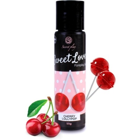 Secretplay - Gel Lecca Lecca Alla Ciliegia Dolce Amore 60 Ml - SECRETPLAY COSMETIC - Aromatizzati e Commestibili | erosidea.com