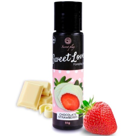 Secretplay - Gel Dolce Amore Fragola E Cioccolato Bianco 60 Ml - SECRETPLAY COSMETIC - Aromatizzati e Commestibili | erosidea.com