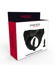 Darkness - Slip Con Tappo E Dildo Intercambiabile - DARKNESS SENSATIONS - Kit del piacere e Giochi Erotici | erosidea.com