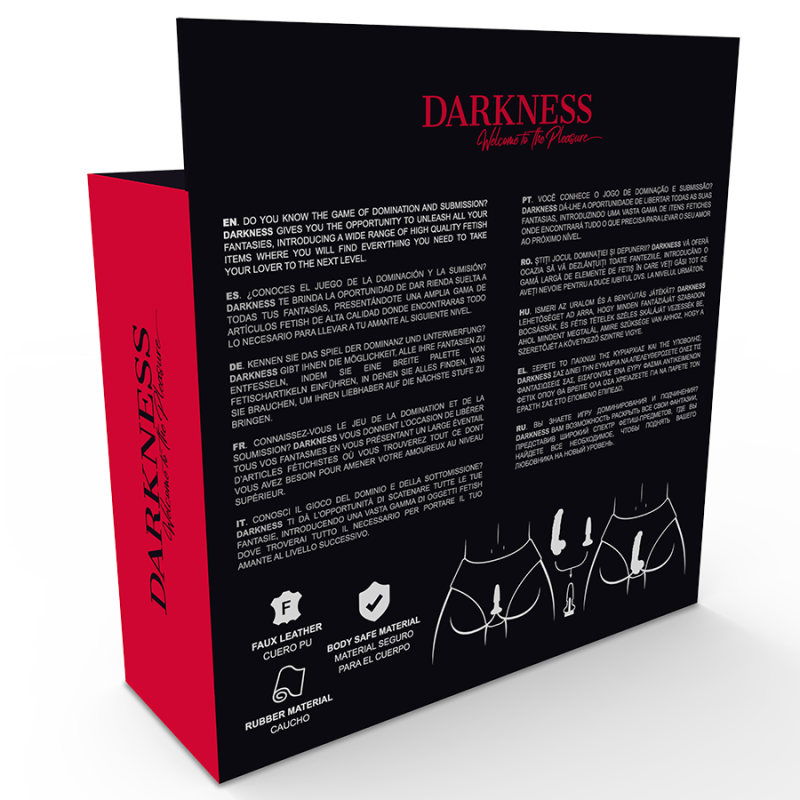 Darkness - Slip Con Tappo E Dildo Intercambiabile - DARKNESS SENSATIONS - Kit del piacere e Giochi Erotici | erosidea.com