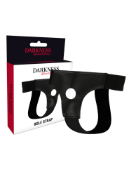 Darkness - Imbragatura Con Foro Taglia Unica - DARKNESS SENSATIONS - Strap-on e Imbracature | erosidea.com
