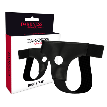 Darkness - Imbragatura Con Foro Taglia Unica - DARKNESS SENSATIONS - Strap-on e Imbracature | erosidea.com
