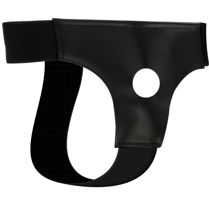 Darkness - Imbragatura Con Foro Taglia Unica - DARKNESS SENSATIONS - Strap-on e Imbracature | erosidea.com