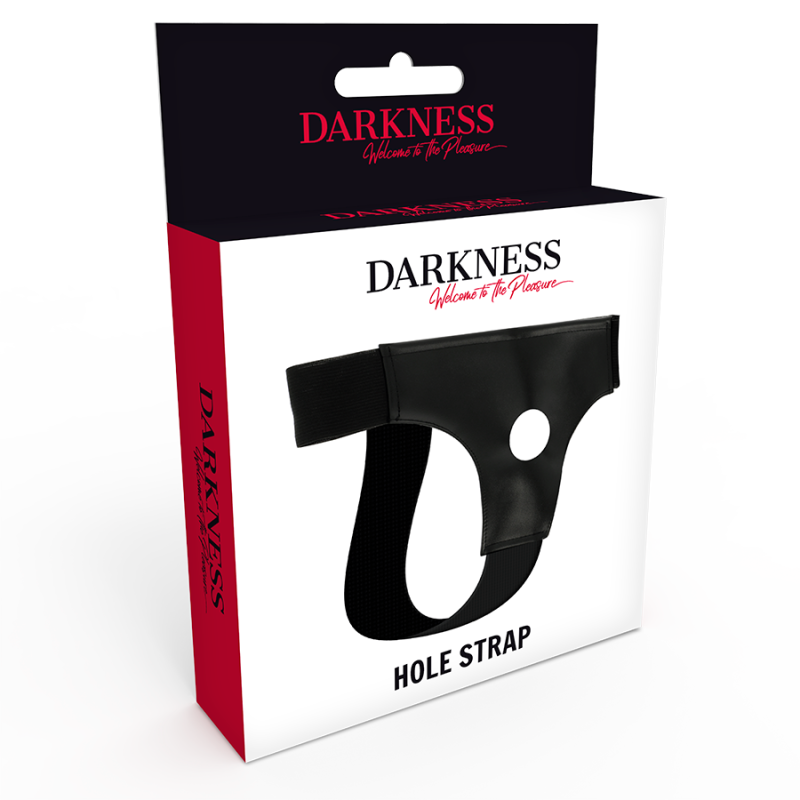 Darkness - Imbragatura Con Foro Taglia Unica - DARKNESS SENSATIONS - Strap-on e Imbracature | erosidea.com